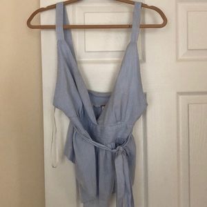 Free people seersucker shirt with tags on